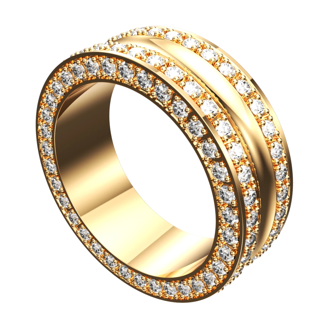 Wedding Ring Set Women Men Ring CAD Design-PSJM001V6