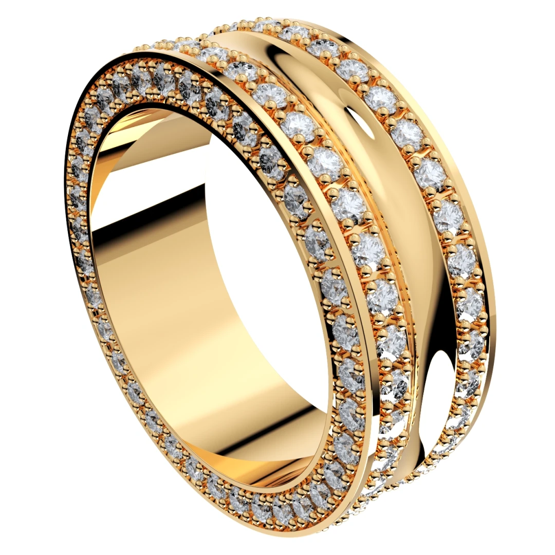 Wedding Ring Set Women Men Ring CAD Design-PSJM001V6 - 3