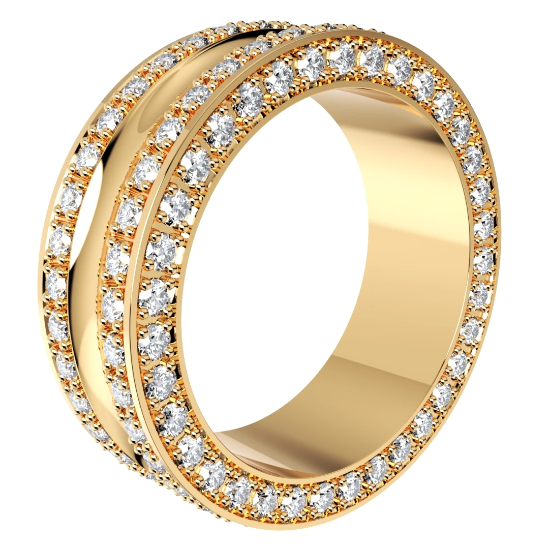 Wedding Ring Set Women Men Ring CAD Design-PSJM001V6 - 9
