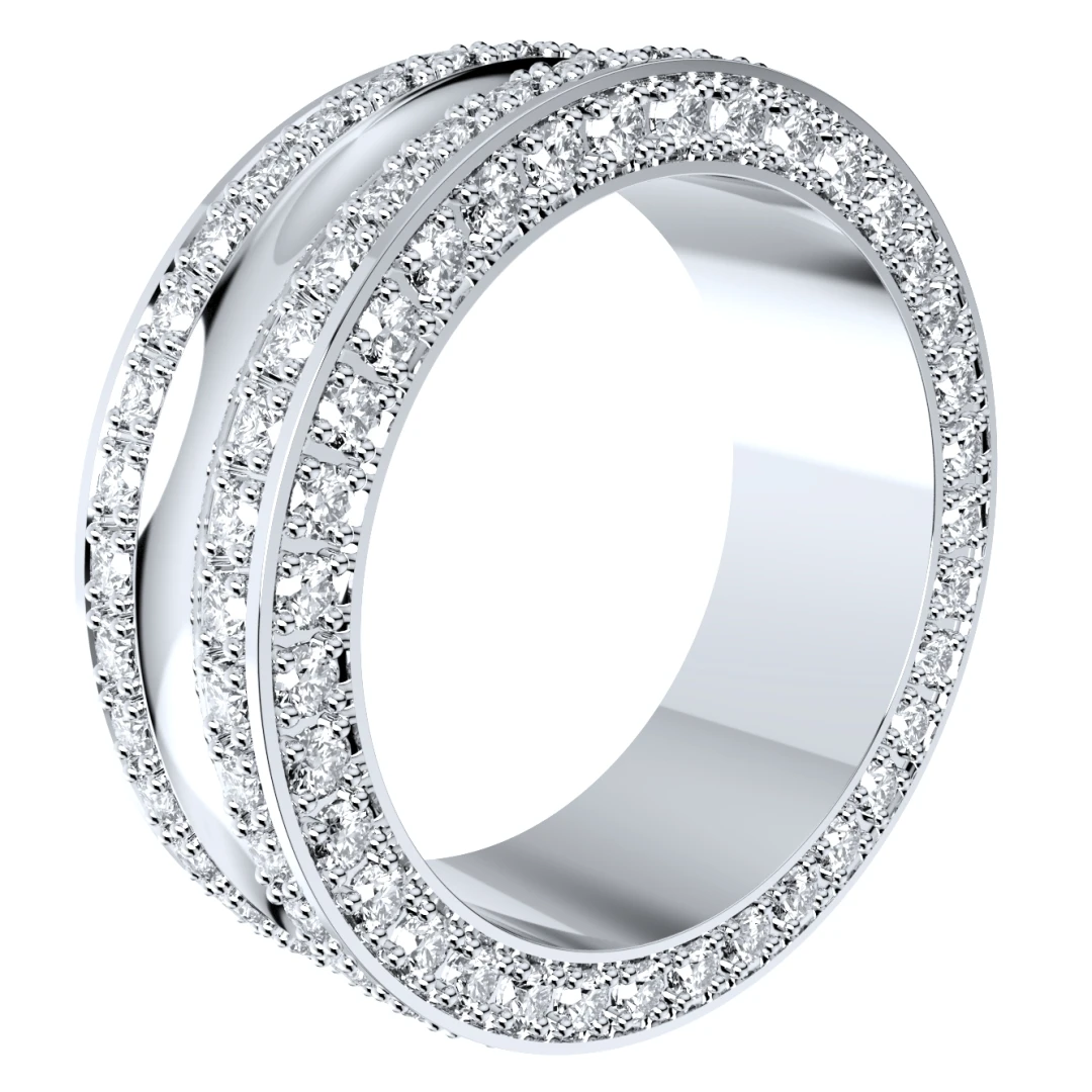 Wedding Ring Set Women Men Ring CAD Design-PSJM001V6 - 10