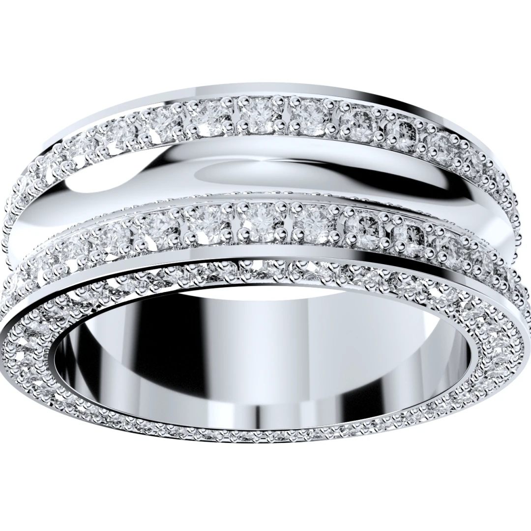 Wedding Ring Set Women Men Ring CAD Design-PSJM001V6 - 11