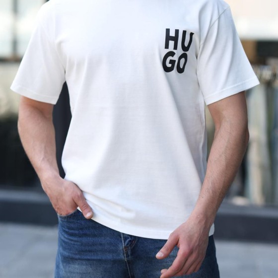 t-shirt hugo white A71
