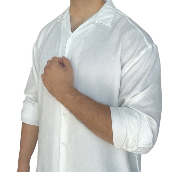 White Linen Shirt B98