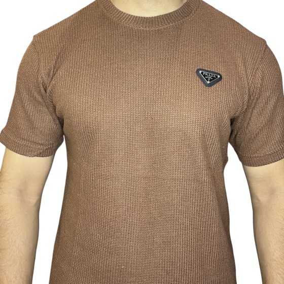 T-shirt prada brown C23