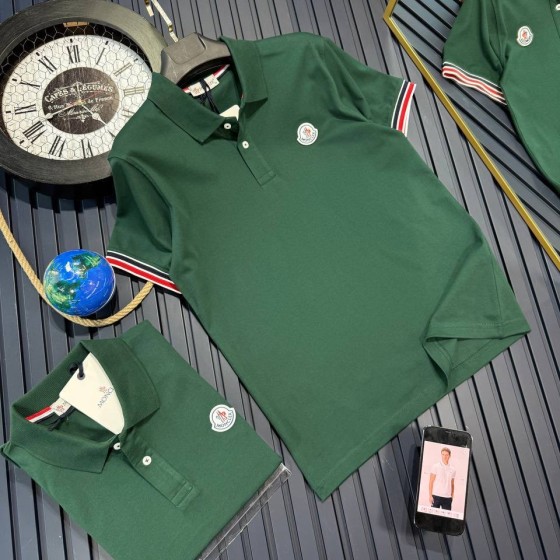 Polo moncler green c40