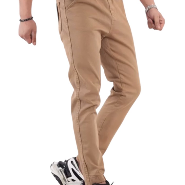 Cargo Pant Beige, No Pockets On The Knees C65