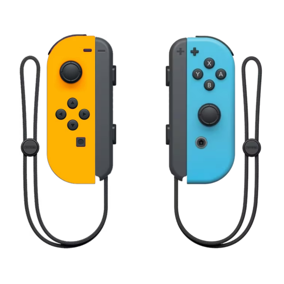 Nintendo Switch JoyCon (L/R) - Neon Orange/Neon Blue (Used)