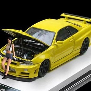 time micro gtr r34 yellow