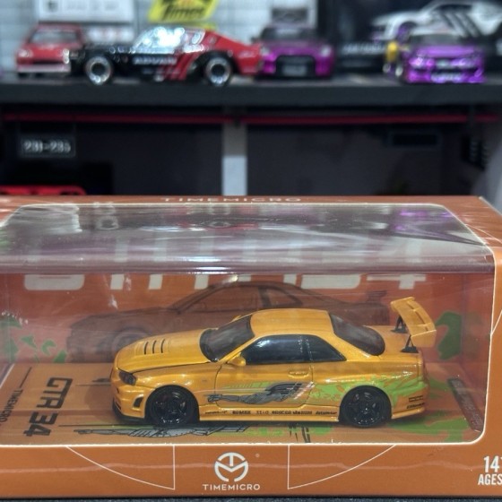 time micro gtr r34 orange
