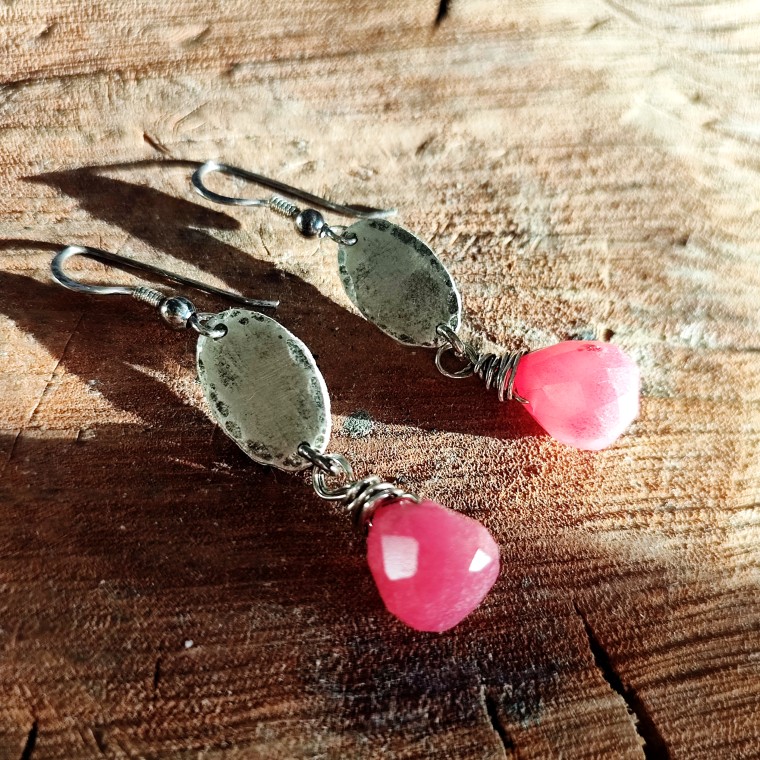 Boho Dangle 925 Silver Earrings