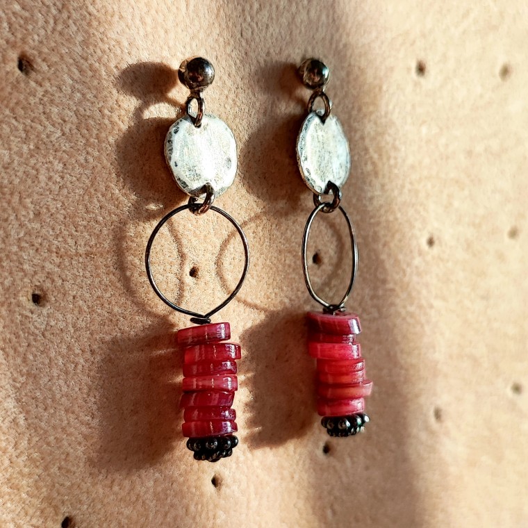 Boho Dangle 925 Silver Earrings