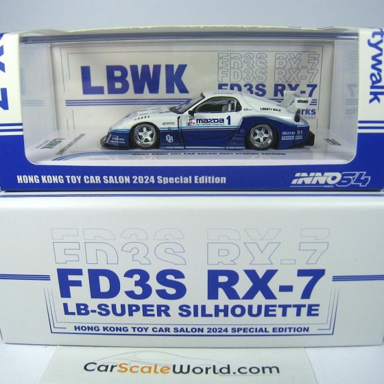 Inno64 Lbwk Rx7 Fd3s Lb Super Silhouette Hong Kong Toy Car Salon 2024 Special Edition - 1