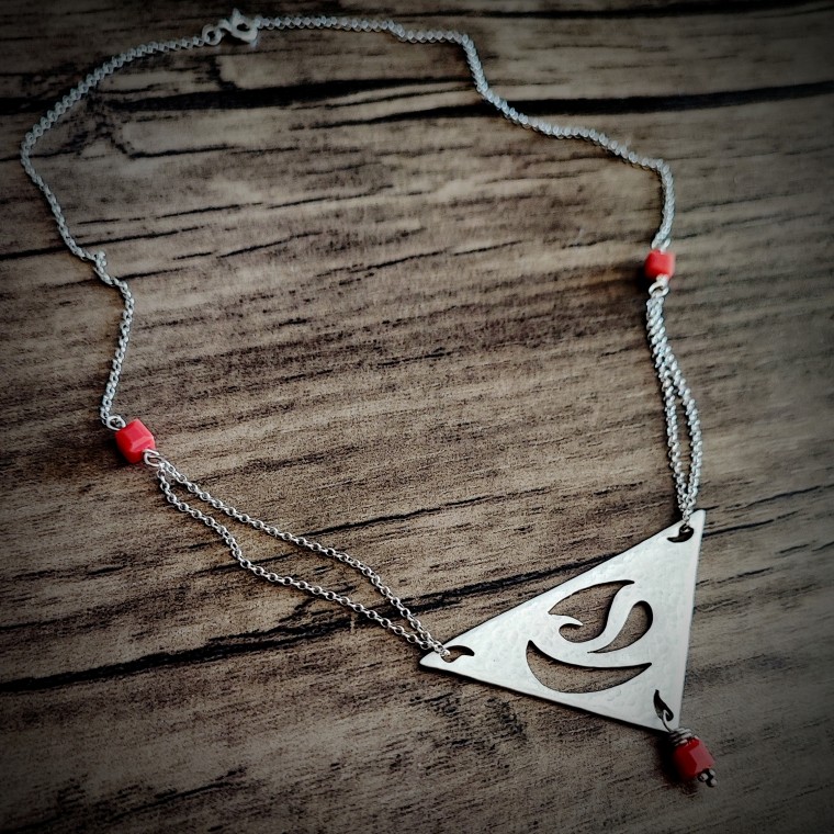 Paisley Womb Whimsical 925 Silver Necklace - 2