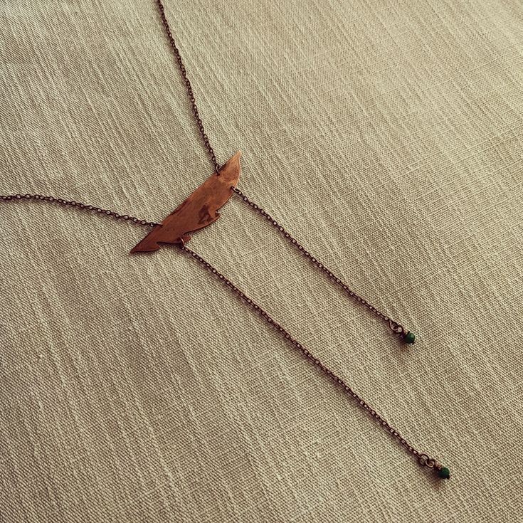 Whimsical Botanical Copper Necklace - 2