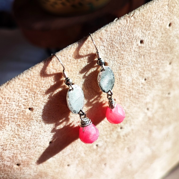 Boho Dangle 925 Silver Earrings - 1